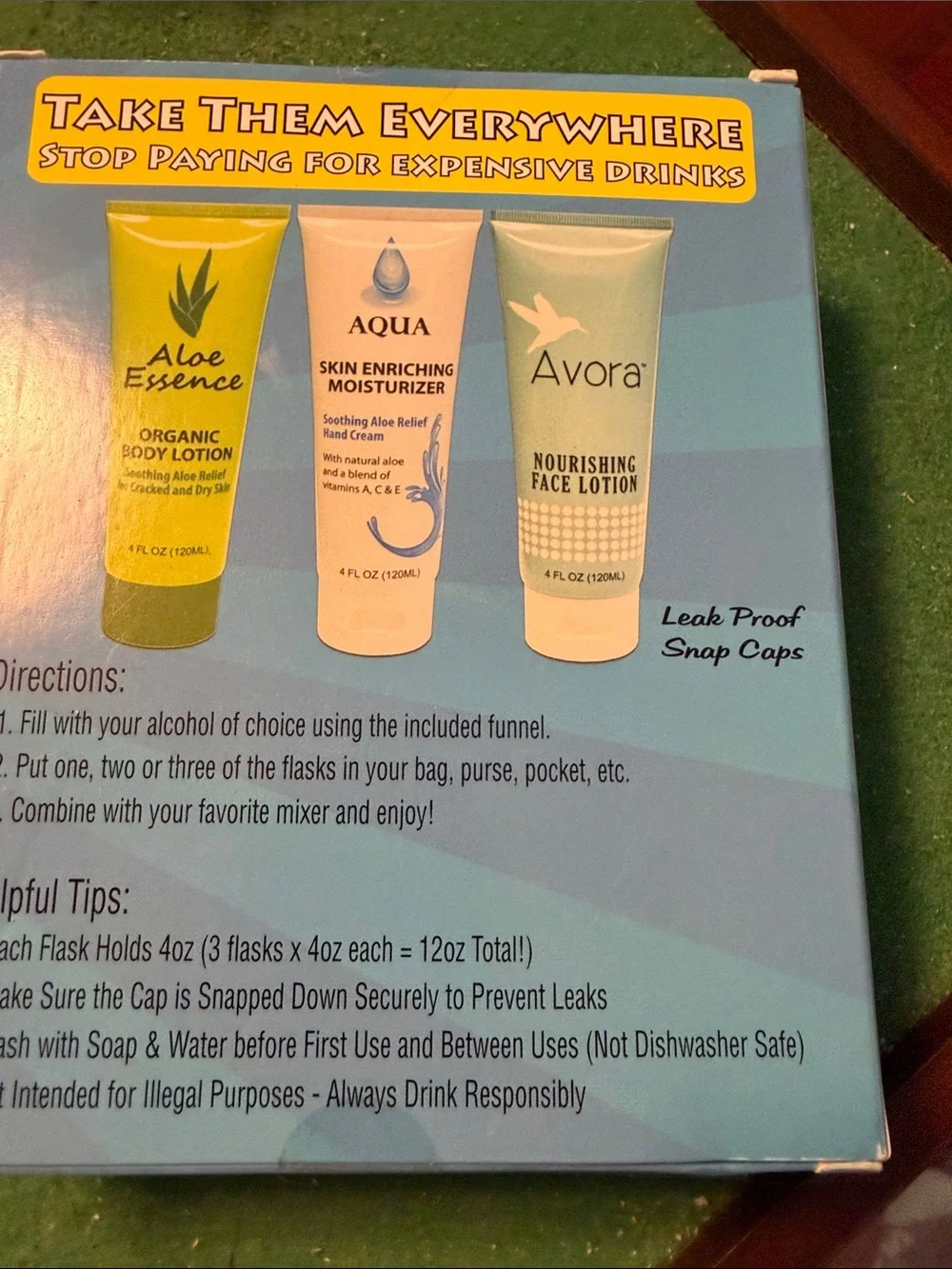 N/A lotion flasks